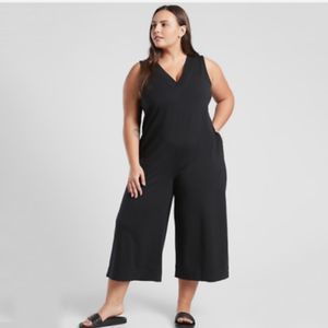 Athleta Serenity Black Jumpsuit sz XL